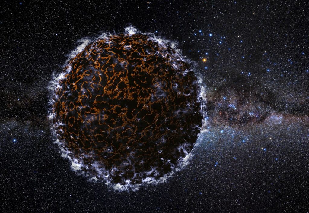 Dark stars – the weird, invisible monsters of the early Universe that could still exist today Illustration of a dark star