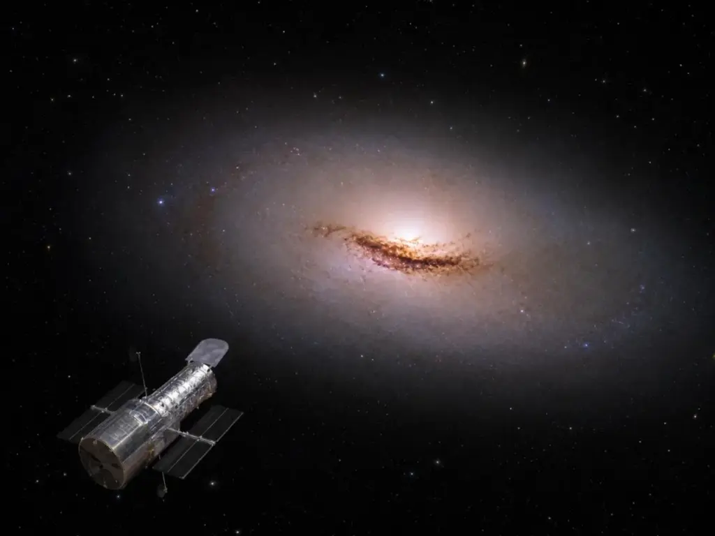 A gigantic black hole is tearing a galaxy apart before our eyes