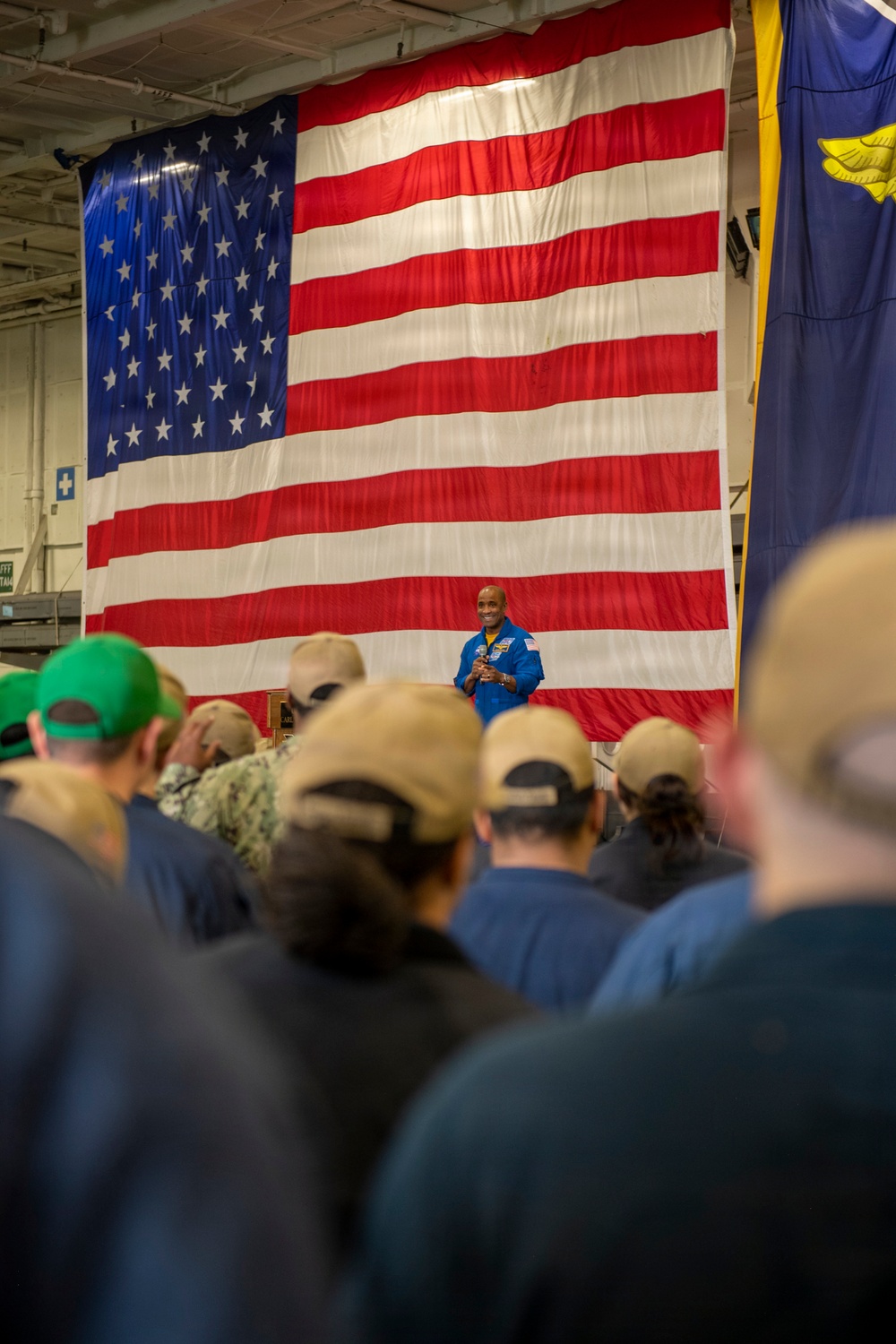 USS Carl Vinson (CVN 70) hosts NASA astronaut Capt. Victor J. Glover