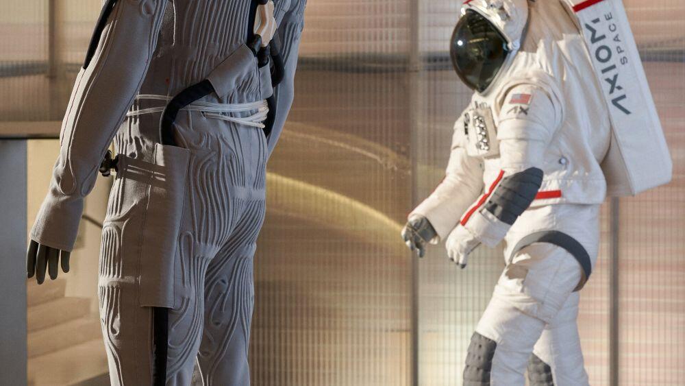 Axiom, Prada Unveil Next-Generation NASA Spacesuit Element Axiom Space and Prada unveiled the Liquid Cooling and Ventilation Garment (LCVG) designed to be worn by astronauts inside the Axiom Extravehicular Mobility Unit (AxEMU) spacesuit. Credit: Axiom Space and Prada.