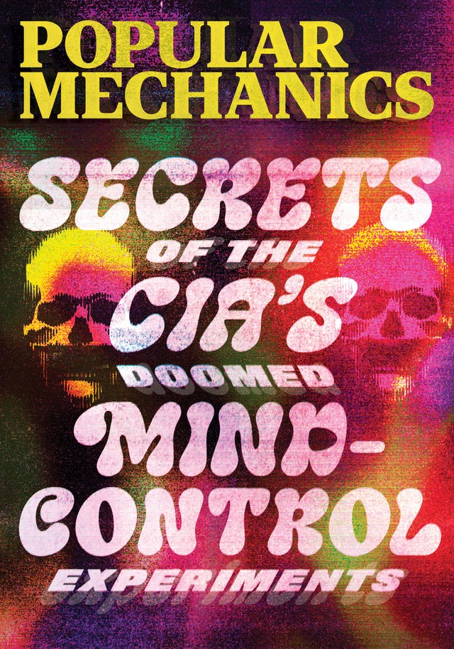 tie dye background with skeleton images on either side of groovy moving text that reads secrets of the cia's doomed mind control experiments tie dye background with skeleton images on either side of groovy moving text that reads secrets of the cia's doomed mind control experiments