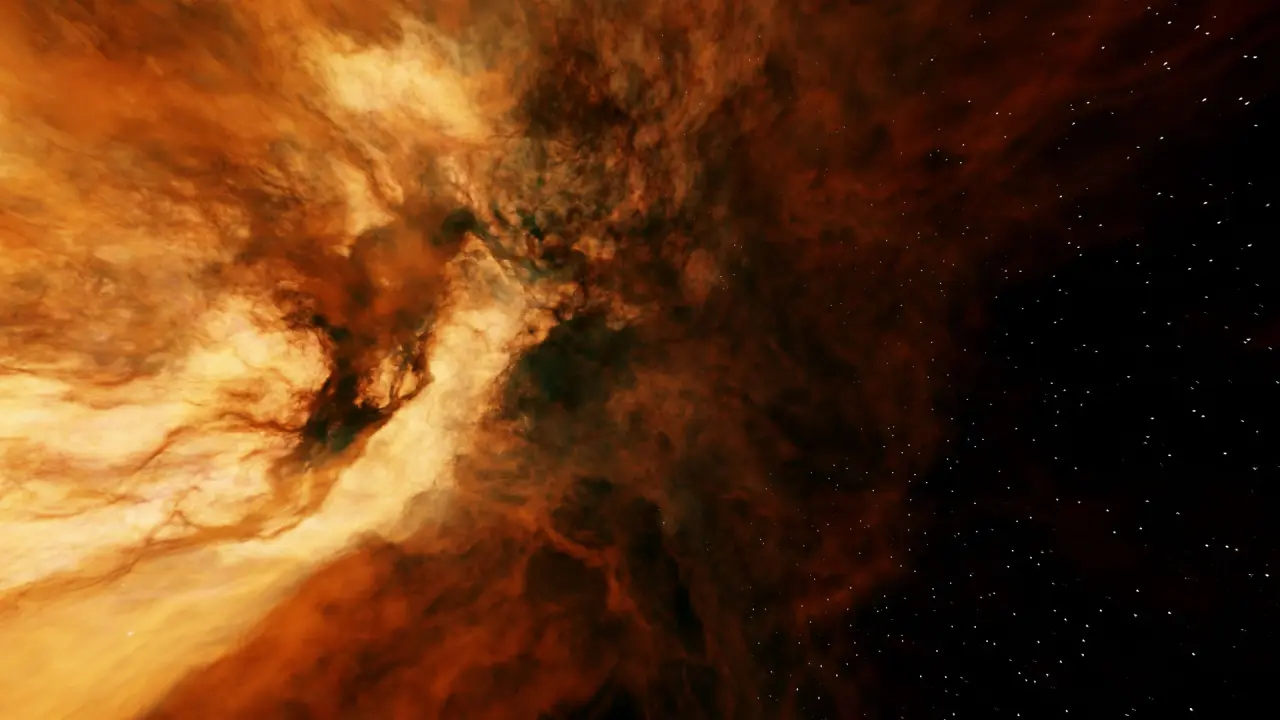 a nebula shining bright in the cosmos