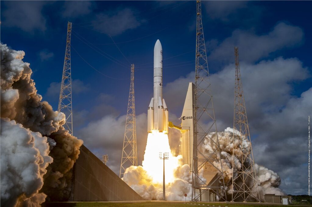 Ariane 6 launches with more powerful boosters: a new record for Europe Ariane 6 launches with more powerful boosters: a new record for Europe 1st Ariane 6 liftoff with most powerful boosters ESA/CNES/ArianespaceArianeGroup/Optique Video du CSG-T. Leduc ©
