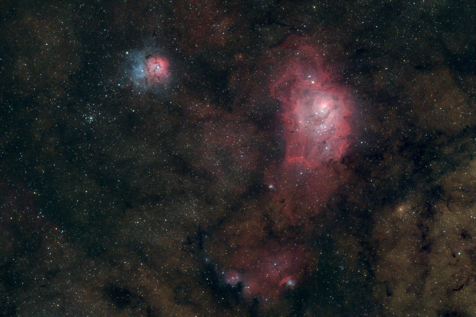 M8 and M20 – Lagoon and Trifid nebulae M8 and M20 - Lagoon and Trifid nebulae