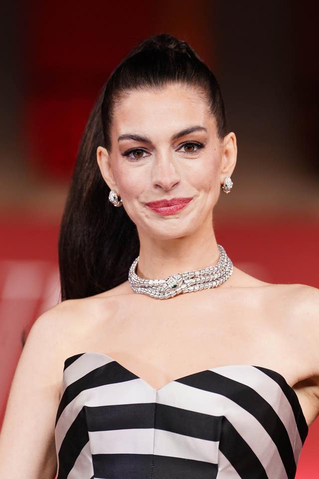 Anne Hathaway at the The Devil Wears Prada 2 photocall