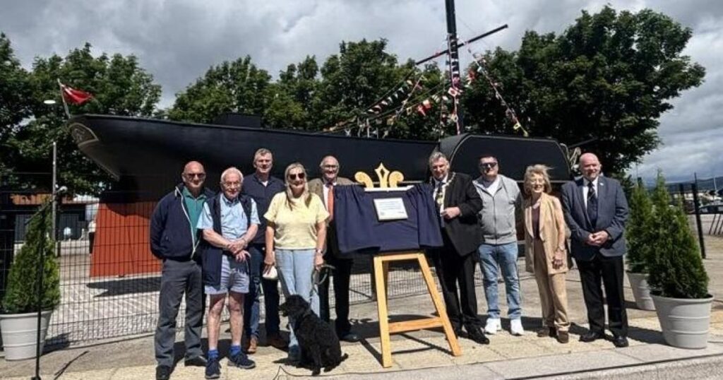 New replica of Comet unveiled at festival in Port Glasgow New replica of Comet unveiled at festival in Port Glasgow