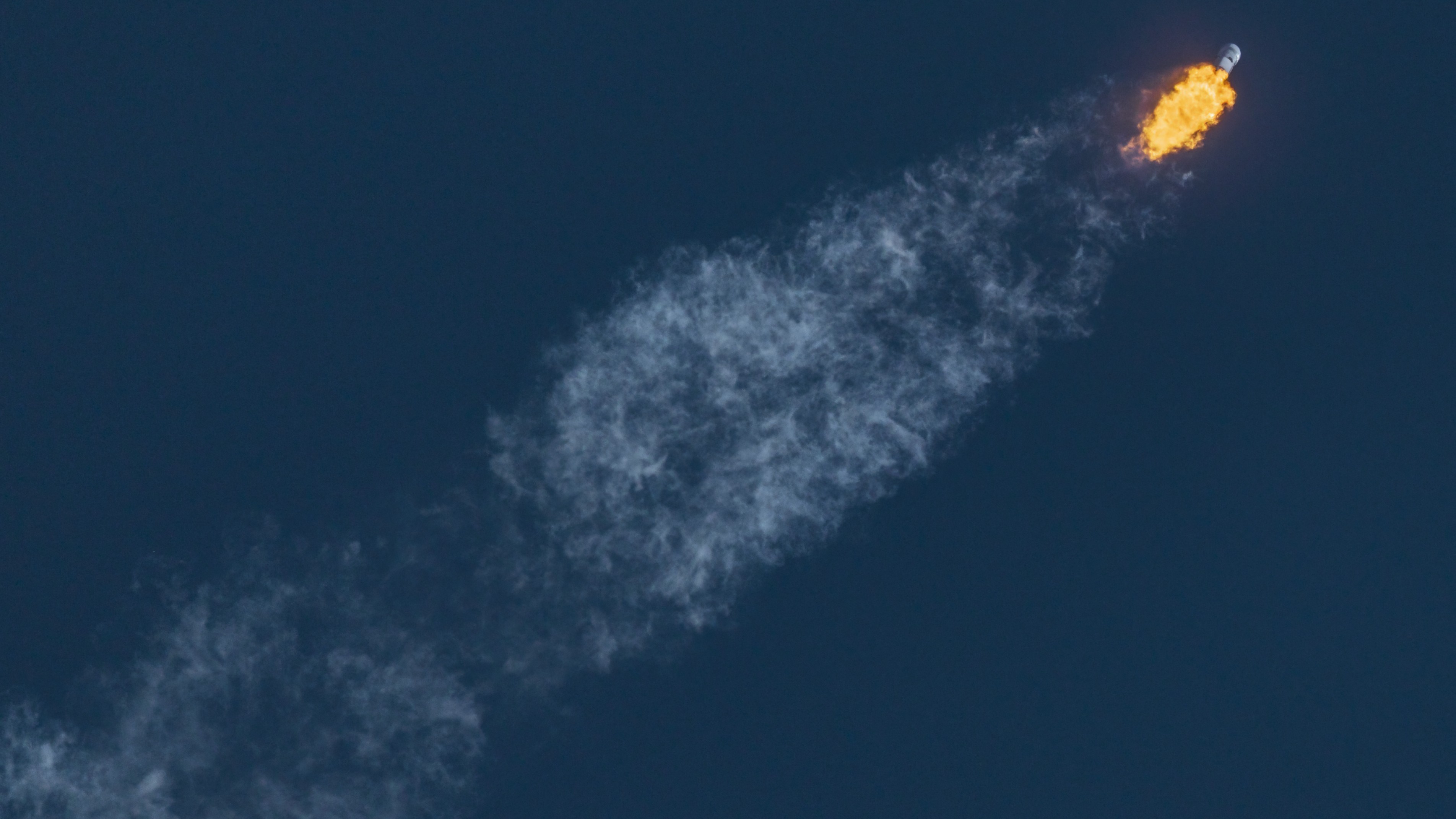 A photo of the Long March 12B in flight after launch on June 1, 2026.