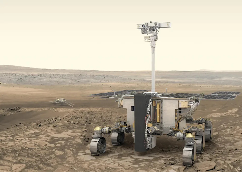 Starting in 2030, the ESA rover Rosalind Franklin is set to search for traces of life on Mars. (CREDIT: ESA/ATG medialab)
