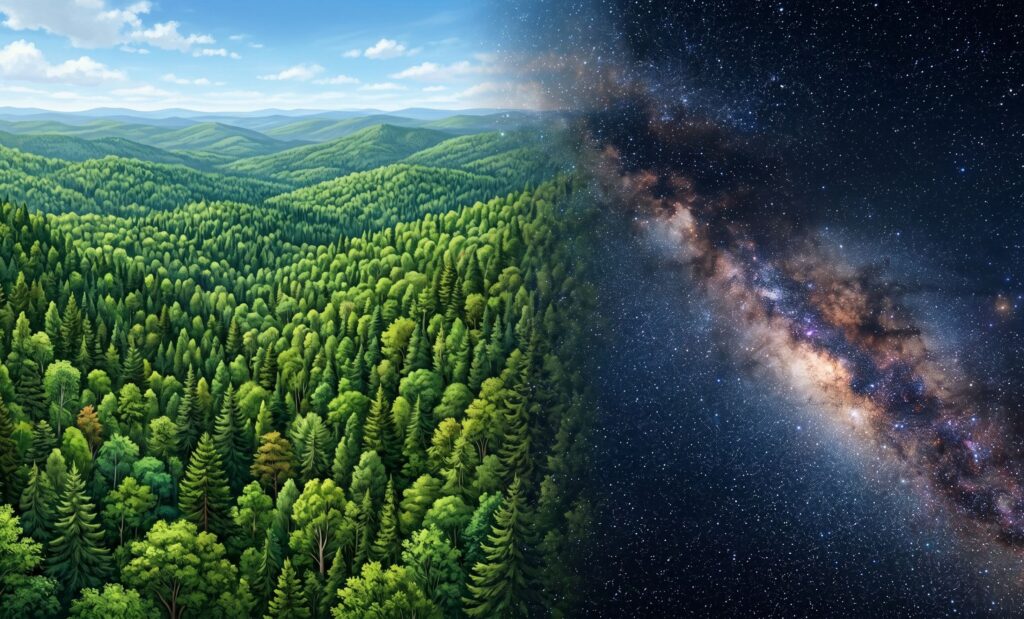 Why are there more trees on Earth than stars in our galaxy?