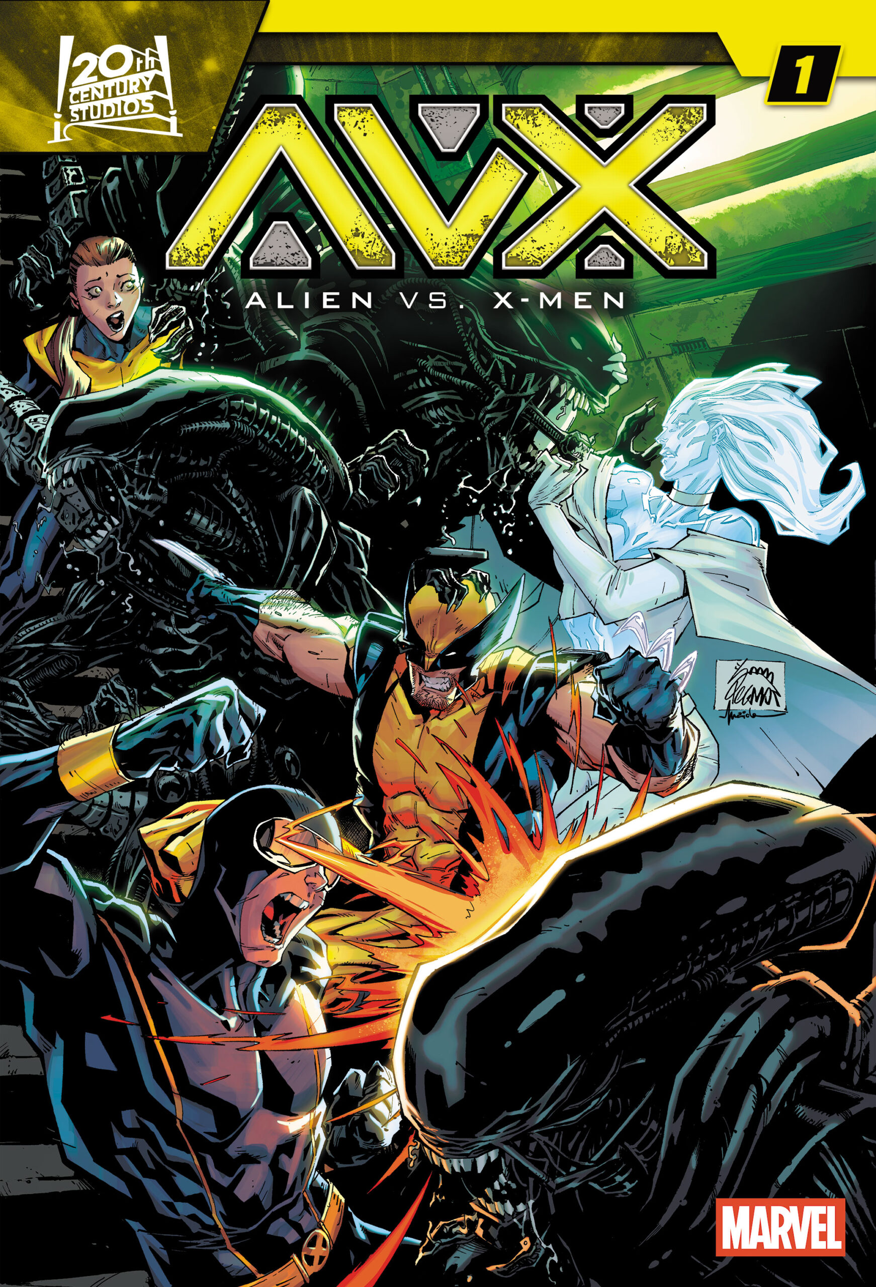 Gillen And Claremont Team Up For A Cosmic Crossover In Alien Vs. X-Men! 1 ALIEN VS. X-MEN #1