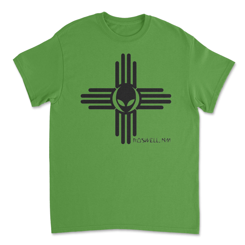 New Mexico Shirt Roswell New Mexico Alien UFO Zia Spaceship T-Shirt Roswell New Mexico Alien UFO Zia Spaceship T-Shirt - Unisex Crewneck Short Sleeve-613455