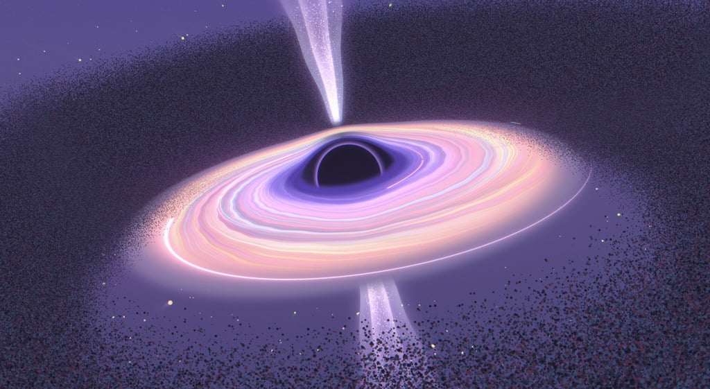Astronomers Uncover Statistical Evidence for Recoiling Supermassive Black Holes Artist's rendition of an Active Galactic Nucleus with the accretion disk highlighted. Credit - NASA’s Goddard Space Flight Center’s Conceptual Image Lab