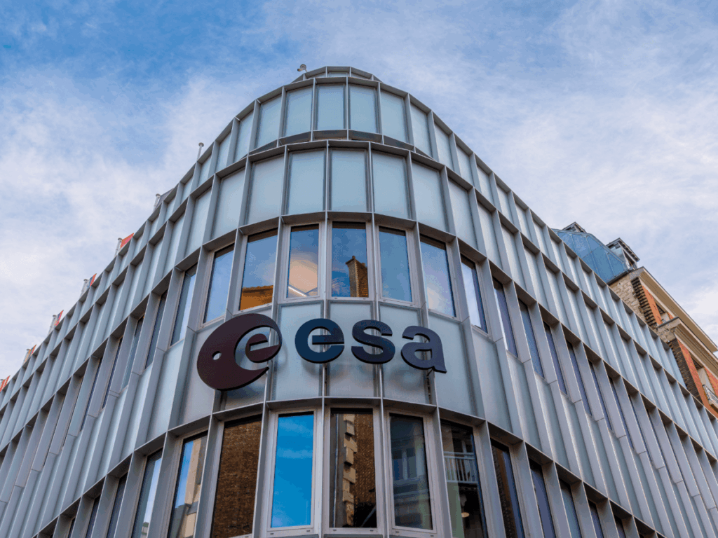 Irish Manufacturing Research announces ESA Phi-Lab Open Call for 2026 The ESA logo on a glass building