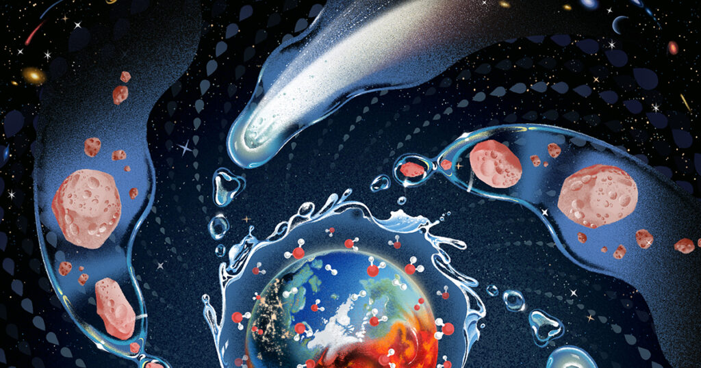 Where Did Earth Get Its Oceans? Maybe It Made Them Itself. Where Did Earth Get Its Oceans? Maybe It Made Them Itself.
