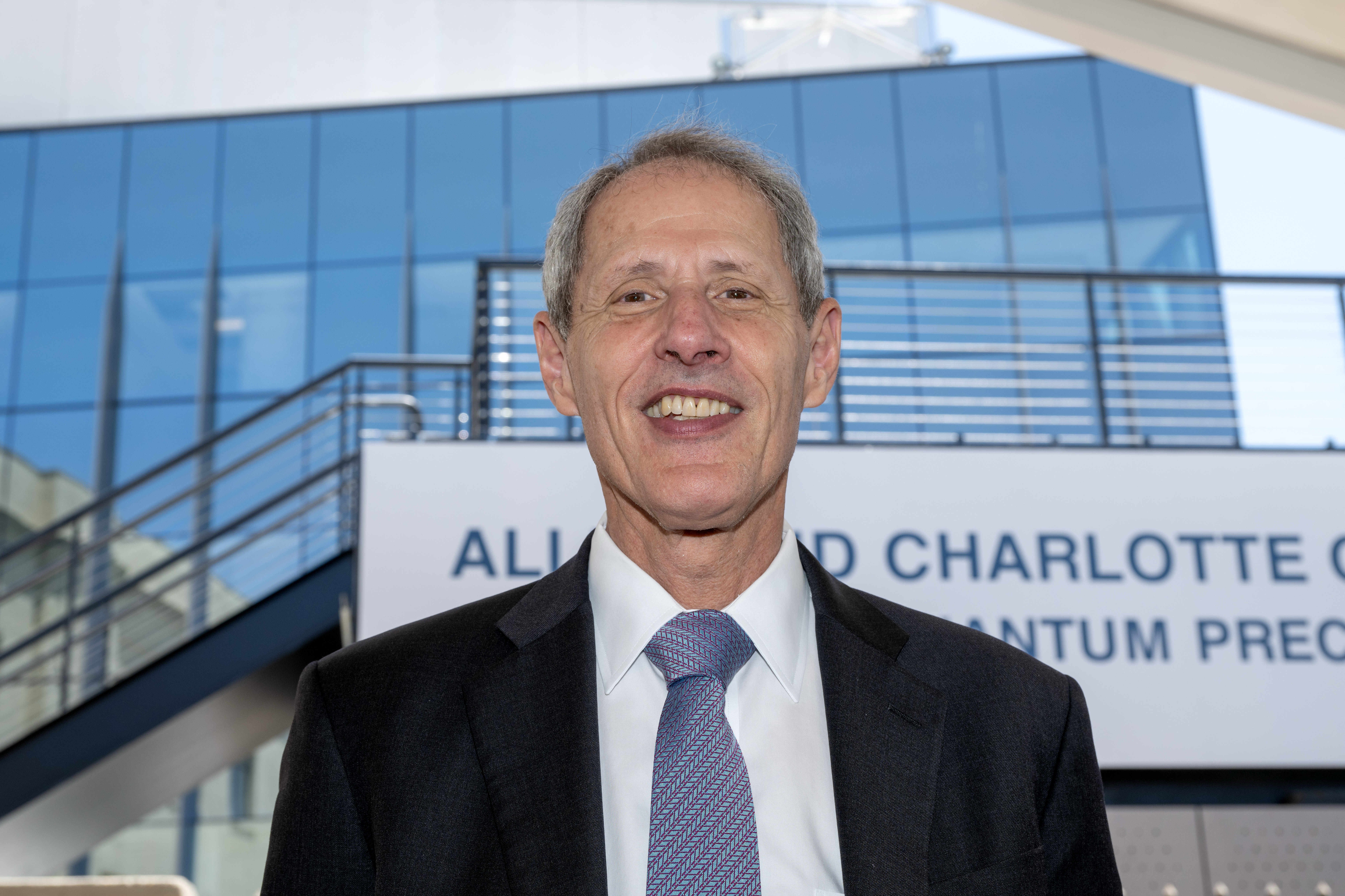 Caltech President Thomas Rosenbaum, during the dedication of the new...