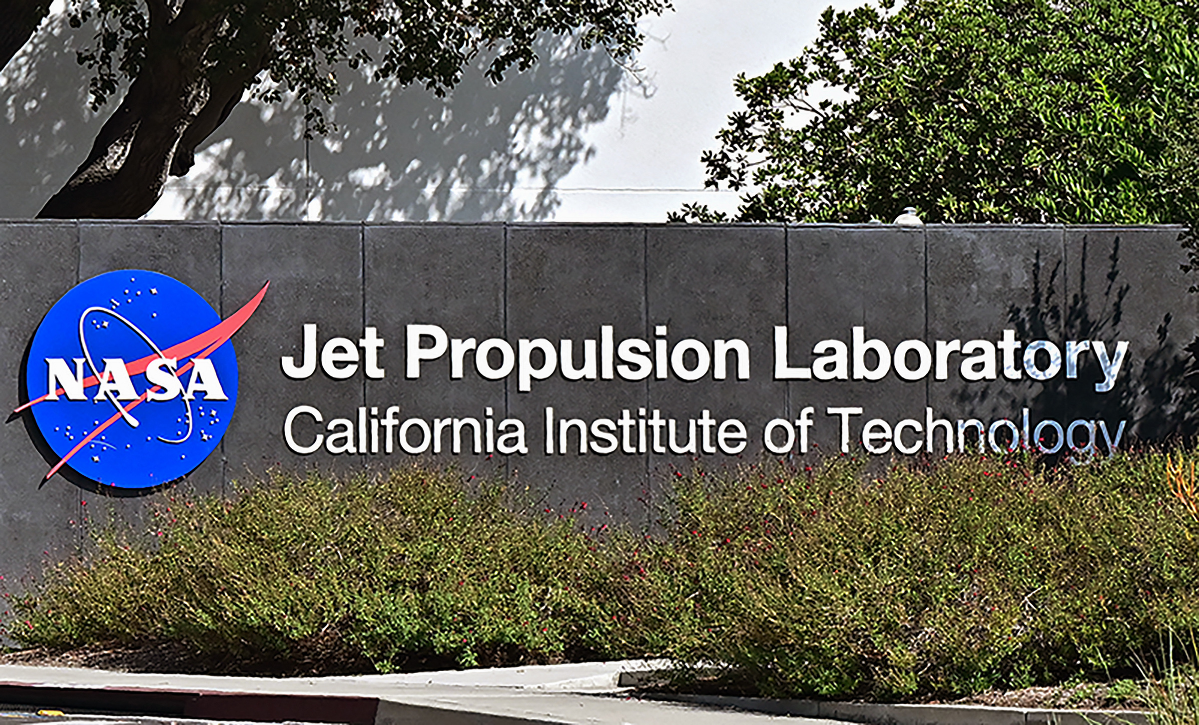 Signage is seen at NASA’s Jet Propulsion Laboratory (JPL) in...