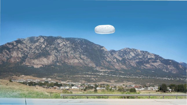 An artist's impression of the 'potato' UFO. (Picture: US Department of Defence/Cover Images)