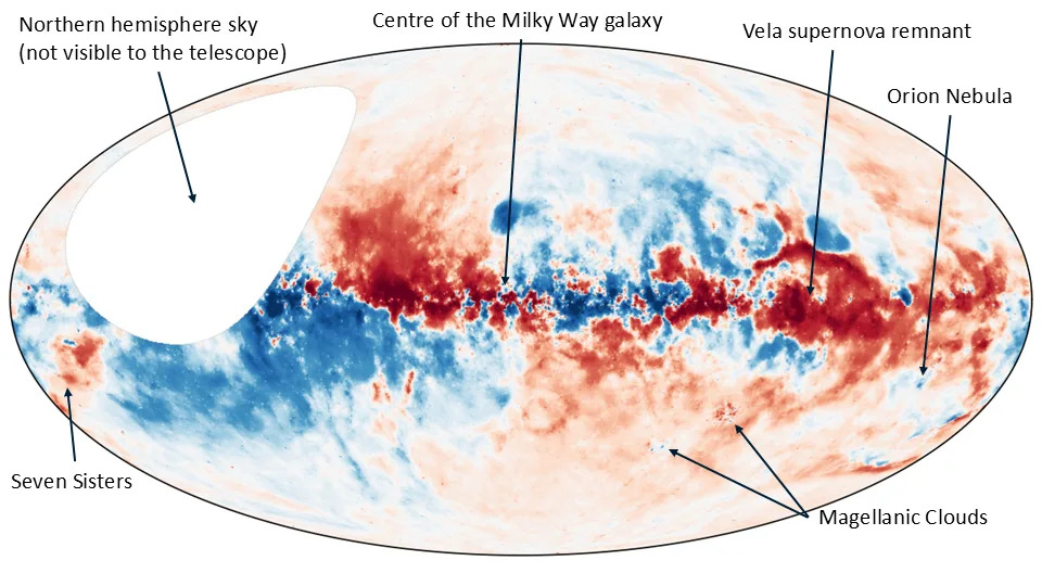 The CSIRO ASKAP radio telescope has built the largest mag of the universe's magnetic fields yet