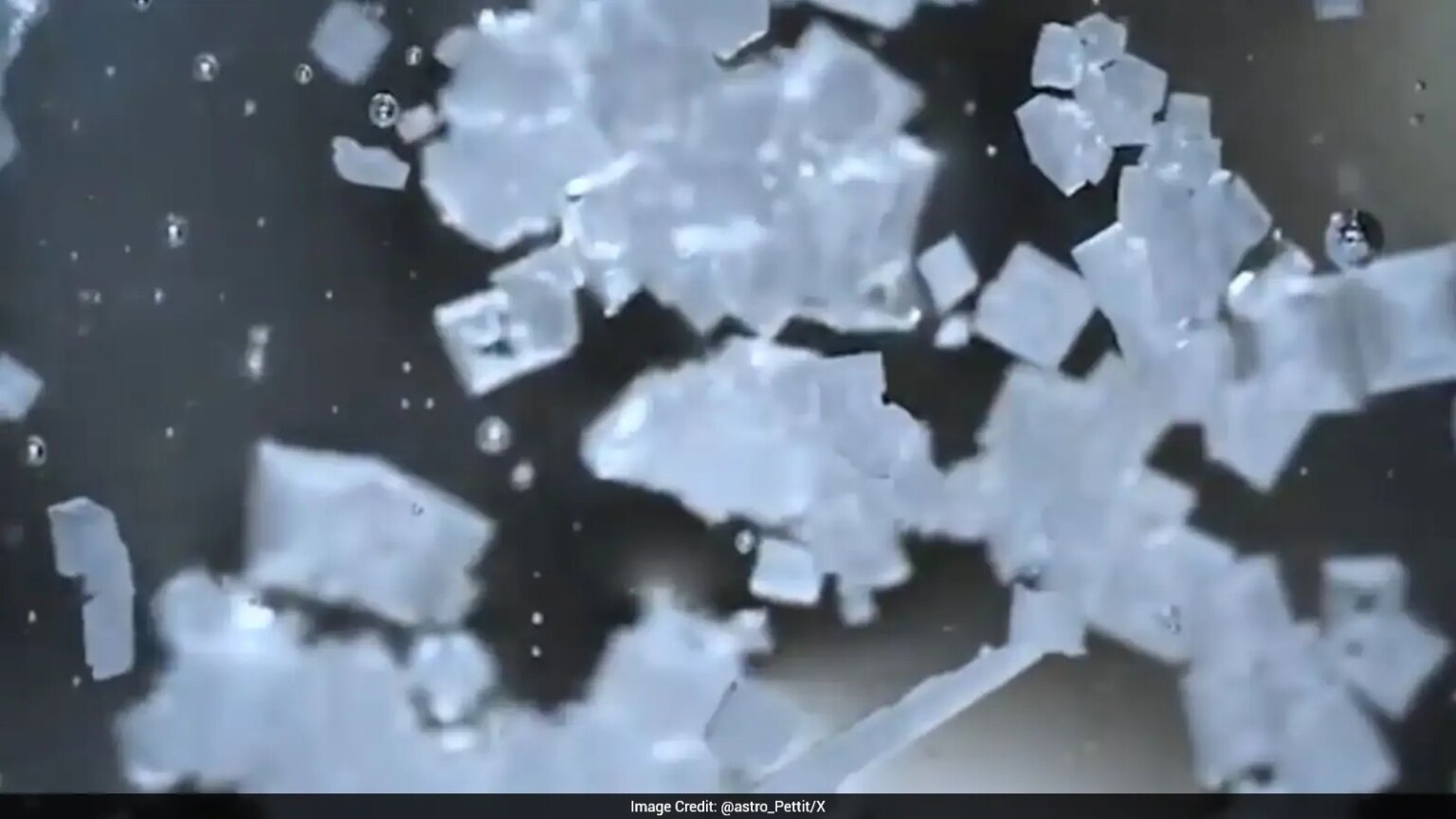 NASA Astronaut Shares Mesmerising Timelapse Of Crystals Growing In Microgravity NASA Astronaut Shares Mesmerising Timelapse Of Crystals Growing In Microgravity