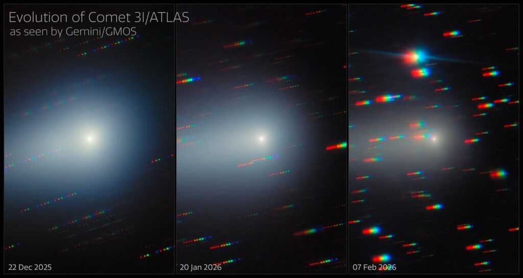 Gemini North Spots the Changing Comet 3I/ATLAS Screensize JPEG