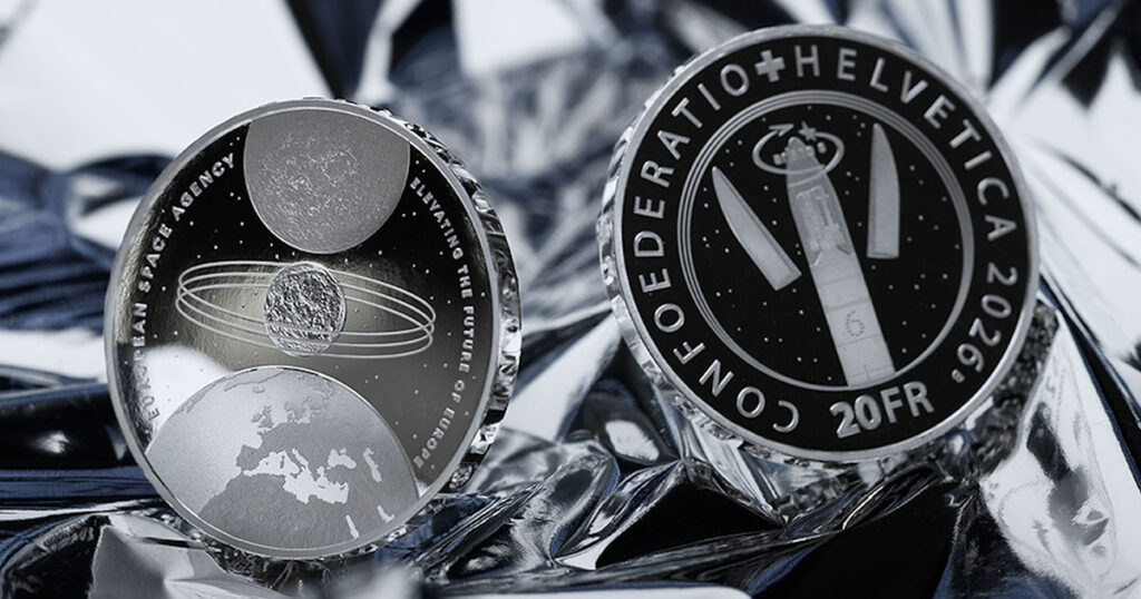 Swissmint recognizes Switzerland’s role in European Space Agency with special coin Swissmint recognizes Switzerland's role in European Space Agency with special coin