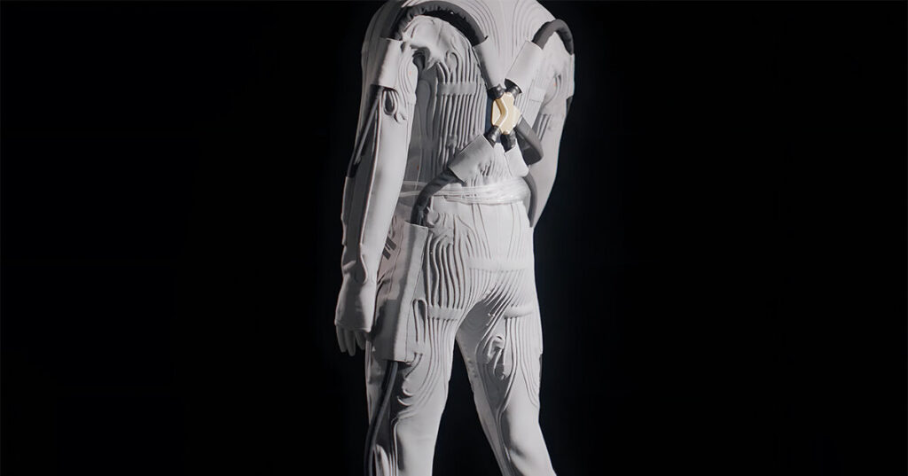 prada and axiom reveal NASA moon suit cooling garment prada and axiom reveal NASA moon suit cooling garment