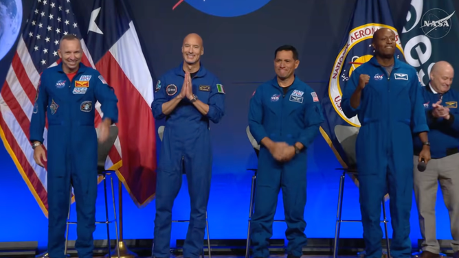 Artemis III astronauts Randy Bresnik, Luca Parmitano, Frank Rubio and Andre Douglas.
