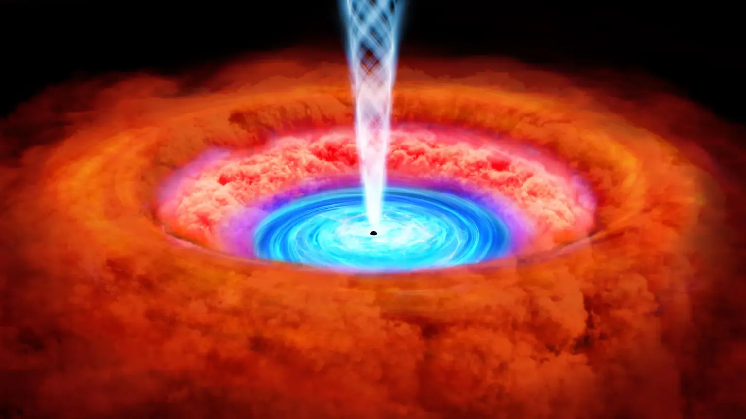 Black hole winds may be robbing giant galaxies of their future stars Black hole winds may be robbing giant galaxies of their future stars
