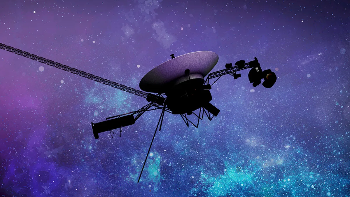 Artist's impression of a Voyager probe, the farthest human-made object. Could the Voyagers one day be detected by an alien civilisation within their own system? Credit: NASA