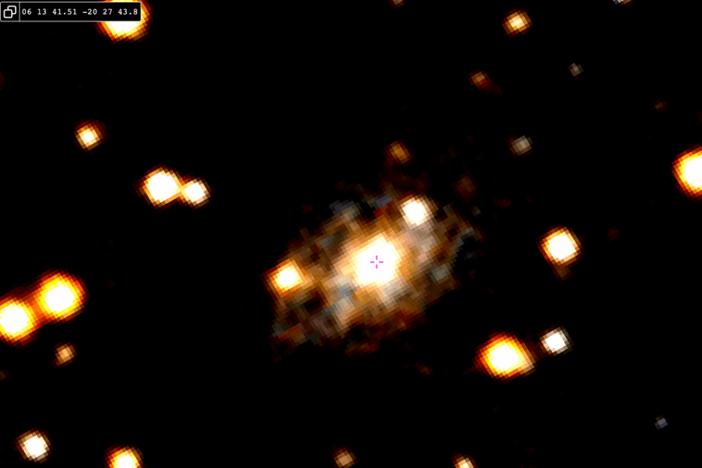 I found some Emission-Line Galaxies (EMCs) on Aladin Lite that don't have matches on the SIMBAD Astronomical Database